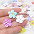 Honbay 100PCS Wooden Flower Buttons 2 Holes Buttons Cute Flower Shape Dots Sewing Decorative Buttons for Skirts, Gloves, Sweaters, Shirts, Hats, S...