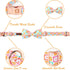 Dog Collar for Spring and Summer, Cotton Dog Collar with Bow with Safety Metal Buckle, Adjustable Puppy Collar for Small, Medium and Large Dogs L...