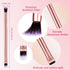 24 Pcs Eyeshadow Smudge Brush 2 in 1 Eyeshadow Brush 2 Double Ended Concealer Brush Under Eye Small Soft Firm Pointed Foundation Makeup Applicator...