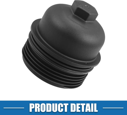 Engine Oil Filter Housing Cover Cap 26350-3CAB1 for Kia Sedona 2015-2018 Plastic Black...