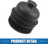 Engine Oil Filter Housing Cover Cap 26350-3CAB1 for Kia Sedona 2015-2018 Plastic Black...
