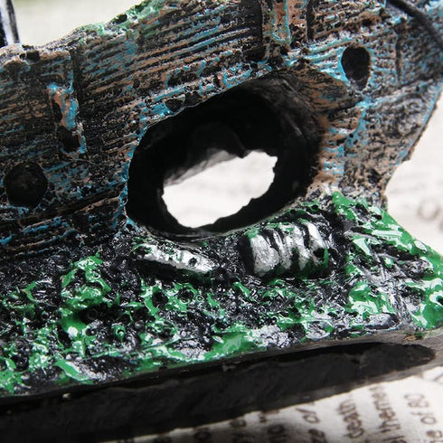 1 pcs Fish Tank Landscaping, Pirate Ship Wreckage, Aquarium Decorations and Ornaments...