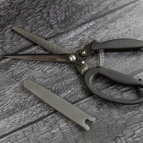 Tim Holtz Recoil Scissors - Titanium Coated, Double-Beveled Blades, Black (9.5'')...