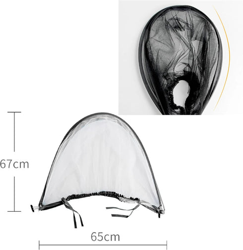 Mosquito Net Universal Stroller Netting - Mosquito Netting for Strollers - Durable Stroller Netting - Double Zipper Design Netting...