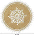 Round Placemats Set of 4, Dining Winter Modern Dinner Braided Beige Boho Round Table and Fall Circle Placemats Boho Runner Kitchen Table Plate Mat...