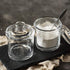 Vencer Sugar Bowl Clear Glass With Lid and Stainless Steel Sugar Serving Spoon, 6.3 Ounces (180 ML),Sugar Canister, Sugar Dispenser, VFO-027...