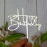Happy Birthday Cake Topper for Birthday Party Decorations - Mirror Silver Acrylic...
