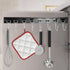 2PCS Utensil Racks with 8 Hooks 17 Inch Kitchen Utensil Holders Hanging Utensil Rack Multifunctional (17 inch)...