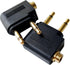 Dual 3.5mm Male to 3.5mm Female Airplane Headphone Adapter Gold Plated (2 Pack)...