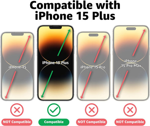 Casely iPhone 15 Plus Premium Tempered Glass Screen Protector...
