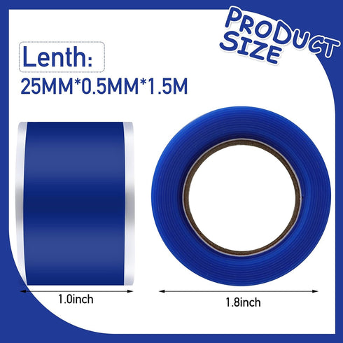 6 Roll Self Fusing Silicone Tape 1 Inch Wide and 5 Feet Long (30 Feet Total) Rubber Flame Retardant High Temperature PVC Tape for Leaks Repair Too...