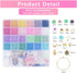 JMENGYI 8400pcs+ 3mm Glass Seed Beads for Jewelry Making 24 Colors Beads Bracelet Making Kit Small Beads Friendship Bracelet Beads Making Kit for ...