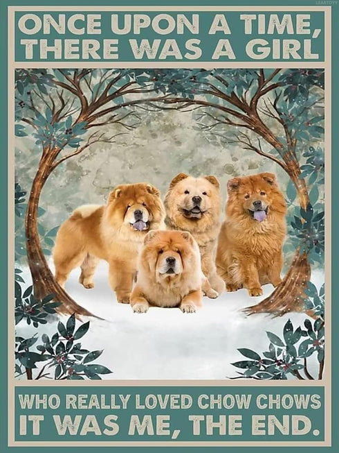 LEARTDYY 5D Diamond Painting Kits Who Really Loved Chow Chows Diamond Art Kits for Gift Diamond Painting Suitable for Home Office Wall Art Decor 1...