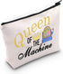 ZJXHPO Casino Cosmetic Bag Casino Gambling Lover Gift Queen Of The Machine Makeup Bag Slot Gambling Lucky Gift (Queen Machine)......