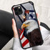 ZHEGAILIAN Case Compatible with iPhone 13,American Eagle Case for iPhone 13 for Boys Men,Pattern Design Anti-Scratch Organic Glass Case for iPhone...