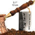 Replacement Wooden Handle for Copper Coffee Pot, Teapots, Cezve, Jezve, Jazzve, Ibrik, Briki, Stovetop Coffee Maker and Multi-Purpose Mini Wooden ...