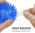 SHARLOVY Squeaky Balls for Dogs Small, Fetch Balls for Dogs Rubber 3 Pack Bright Colors TPR Puppy Toys Dog Toy Balls Dog Squeaky Toys Spike Ball D...