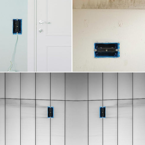 Outlet Marker for Drywall Installation Easy Drywall Marking Tool for Electrical Outlets Electric Wire Protection Made with Strong ABS Plastic No M...