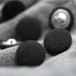 10PCS Fabric Cloth Covered Buttons with Metal Shank Buttons for Suits Gowns Blouses Tuxedo Sweaters Fabric Buttons Black 20mm...