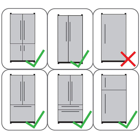 Qdos Adhesive Fridge/Freezer Lock - Easy One Handed Operation - Patented ZeroPinch Design - Unique Modern Design Refrigerator Lock - Baby Proofing Doesn't Have to be Ugly | White