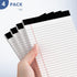 5" x 8" Legal Pad Writing Pads 4 Pack of Notepad 21lb Small Legal Pads College Ruled Note Pads 30 Sheets Perforated Legal Pads Double-Side Printed...