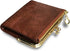 Womens Wallet Small Bifold Rfid Ladies Mini Vintage Coin Purse With Zipper and Kiss Lock (Brown)...