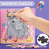 Magnetic Puzzles for Kids Ages 3 4 5, Ocean Mermaid Puzzles 16-20-25 Piece Jigsaw Puzzles for Toddler, Preschool Animals Puzzles Floor Magnetic Ki...