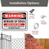Beware of Dog Signs for Fence,Yuntarda 2-Pack 10"x7"Do not Enter Sign Keep Gate Shut Rust Free Reflective Metal Sign for Outdoor Use...