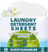 Laundry Detergent Sheets (60 Loads) - Eco Friendly Laundry Soap Detergent Strips I Eco Friendly, Zero Waste, Plastic Free, Planet Friendly 30 Shee...
