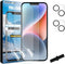 [3+2 3 Packs Hydrogel Film Screen Protector(Not Glass) + 2 Packs Tempered Glass Camera Lens Protector For iPhone 14...