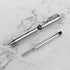 SMOOTHERPRO Stainless Steel Push Button Mechanism Pen Solid Comfortable Weight for Holding Click Ballpoint for Christmas Birthday Festival Signatu...