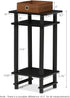 Furinno 17017 Turn-N-Tube End Table, 1-Pack, Espresso...