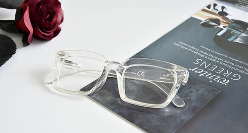Eyekepper Ladies Reading Glasses - Oversized Square Design Readers for Women Transparent...
