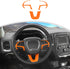 Linskip Steering Wheel Trim Compatible with 2015-2023 Dodge Charger/Challenger & 2014-2024 Durango & 2014-2020 Jeep Grand Cherokee, Steering Wheel...