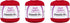 Aunt Lydia Classic Crochet - 3 Pack of 350y/320m - Victory Red......