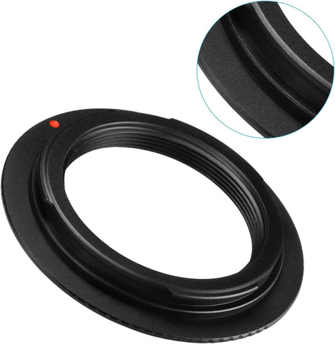 Neewer Aluminum Alloy Lens Mount Adapter for M42 Lens to Canon EOS Camera, Such as 1d/1ds, Mark II, III, 5D, Rebel xt, xti, T2i, and More - Black...