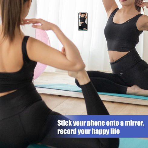 1pc Double-Faced Suction Cup Phone Mount, Silicone Suction Phone Case Sticky Phone Grip Hands-Free Silicone Phone Holder for iPhone & Android for ...