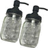 2 Pcs Mason Jar Soap Dispenser - Stainless Steel Rust Proof Rustic Farmhouse Soap Lotion Pumps for Mason Jar(Black,Jar Not Included)...