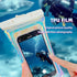Laser Colorful Floating Airbag Mobile Phone Waterproof Bag with Cross-Body Lanyard, Underwater Screen Touchable, Compatible with iPhone 14/13/12/1...