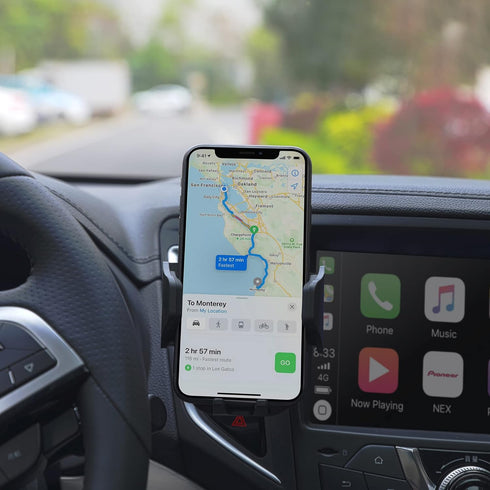 LAX Gadgets Cell Phone Holder Car, Phone Car Mount, Car Vent Phone Mount, Cradle-Type Phone Car Holder, Cellphone Holder for Car Vent, Car Mount w...