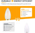 Frosted E26 LED Candle Light Bulbs 25W Equivalent- 2W Dimmable Chandelier E26 LED Bulb- 2700K Soft Warm- B11 Antique Candelabra Lightbulbs for Bed...