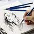 H & B 12 PCS Pencil Drawing Kit, H-4H, F, HB, B-6B Graphite and Charcoal Sketch Pencil Set for Beginners, Professional Artists...