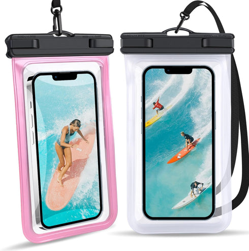 Waterproof Phone Pouch 2 Pack - IPX8 Waterproof Case for iPhone 15 14 13 12 Pro Max Plus Samsung Google Pixel, Up to 7.2 inch- Underwater Dry Bag ...