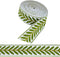 10.9Yards Jacquard Ribbon 2.4 Inch Jacquard Ribbon Emobridered Leaf Pattern Jacquard Polyester Ribbons for DIY Sewing Curtains Decorating Crafting...