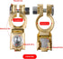 Battery Terminals,Car Battery Cable Terminal Clamps Connectors,Negative and Positive,Copper,Plastic Cover,Good Contact,Corrosion Resistance,1 Pair...