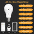 Neporal MagicGlow Rechargeable Solar Light Bulbs with Remote, USB+Solar Rechargeable Bulbs,3 Colors Shift + Dimmable Battery Light Bulb, A19 Emerg...