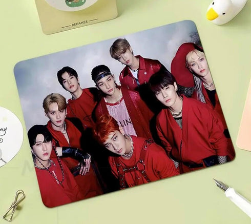 Stray Kids South Korea Korean Music Boy Pop Band Non-Slip Mousepad Gaming Computer Gaming Desktop Laptop Mouse Pad 7.1 x 8.7 inches...