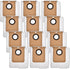 Rebirthcare 12 Pack L50 Dust Bag for eufy L60/L50 Series Self-Empty Station Replacement Bag for Conga Home 10000/8090 Ultra / 9090 AI Accessories ...