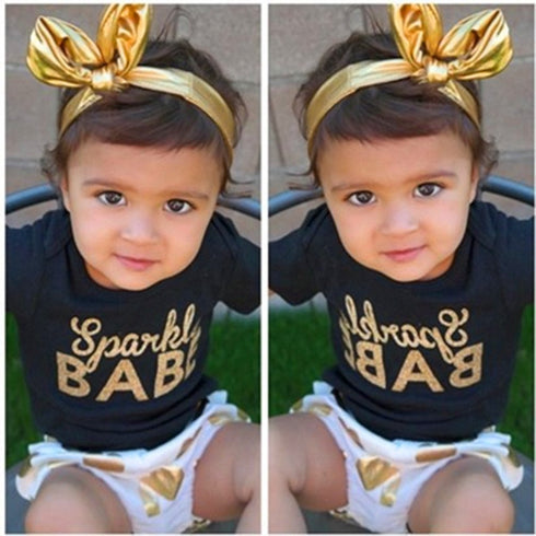 Baby Headbands, Children Big Bow Elasticity Headband Kids for Girls Newborn Infant Toddlers Kids (Gold)...