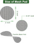 vensovo Mesh Pad for Flower Pots - 50 Pack 2 x 2 inch Bonsai Pot Bottom Grid Mat Mesh, Plant Drainage Mesh Screen with Hot Melt Edge, Round Plant ...